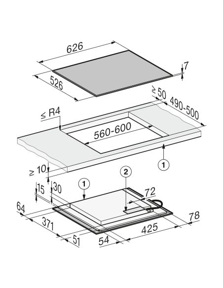 MIELE KM 8462 FR 60cm 1 Powerflex Raamiga Induktsioon pliidiplaat (6)