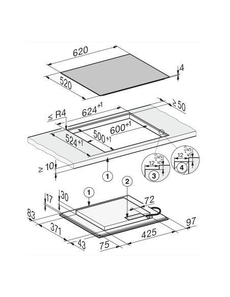MIELE KM 8565 FL 60cm MattFinish PowerFlex Raamita Pliidist eraldi induktsioonpliidiplaat (7)