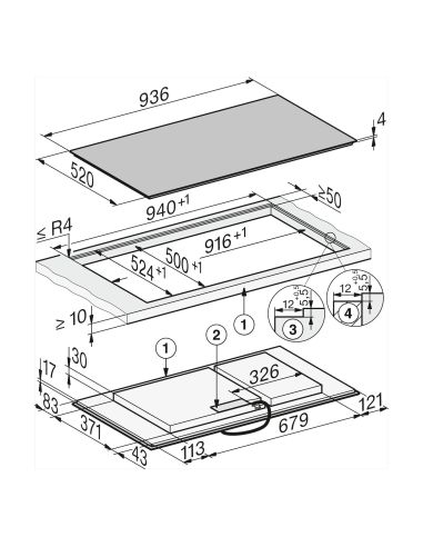 Miele KM 8595 FL Induction Hob 93.6 cm | Flush & Surface Mount
