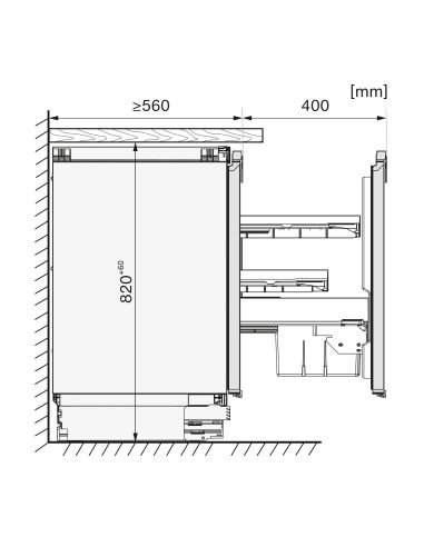 MIELE KU 7030 D Built-under Refrigerator 82–88 cm | Gold Cooling
