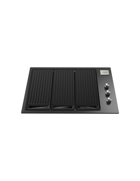 FULGOR MILANO Встраиваемый газовый гриль 80см Black FOBQ 803 G MBK