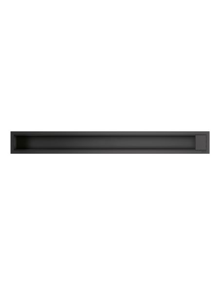 BARAZZA 1CI187N 180cm Black Matt Bowl for Accessorised Channel