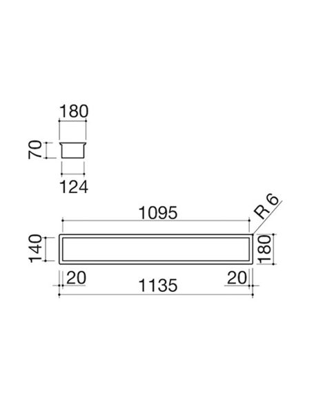 BARAZZA 1CI12-N 120cm Must Matt CHANNEL/ RENN Köögiseadmetele