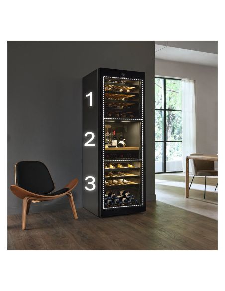MIELE KWT 4995 F Diamond veinikülmik Obsidian Black