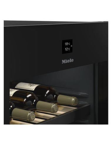 MIELE KWTS 4785 F OBSW 185cm Musta vapaasti sijoitettava viinikaappi