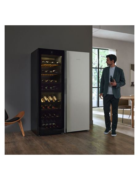 MIELE KWTS 4785 F OBSW 185cm Musta vapaasti sijoitettava viinikaappi