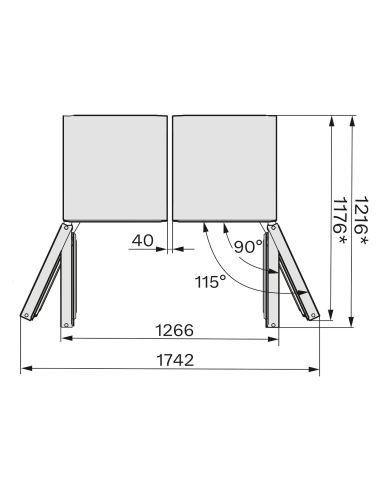 MIELE KWTS 4785 F OBSW 185cm Musta vapaasti sijoitettava viinikaappi