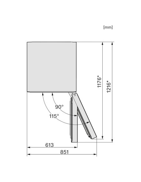 MIELE KWTS 4785 F OBSW 185cm Musta viimistlusega eraldiseisev Veinikülmik