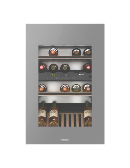 MIELE KWT6422 iG-1 GRGR Grafiitinharmaa lasilla 88cm Integroitu viinikaappi