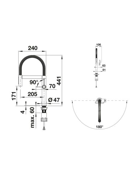 BLANCO CULINA-S II MINI SENSOR Keittiöhana käsisuihkulla