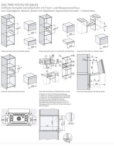 MIELE DGC 7840 HCX Pro  45см Kahvaton kompakti yhdistelmähöyryuuni (7)