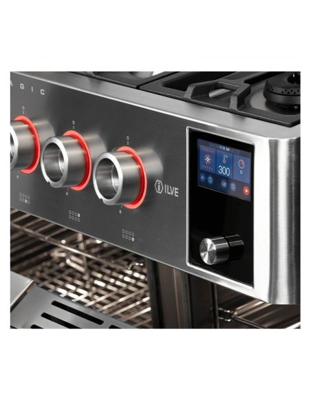 ILVE PM09 PANORAMAGIC 90cm St.Steel Cooker with electric ovens