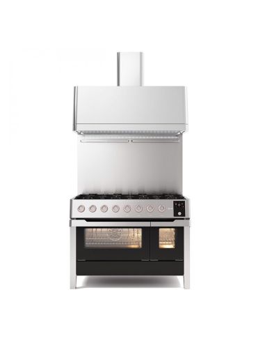 ILVE PM12 PANORAMAGIC 120cm St.Steel Cooker with two electric ovens