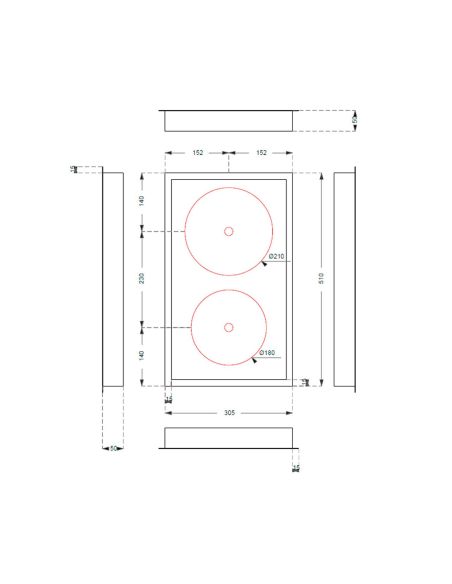 INVISACOOK 2 Burner Built-in Invisible Induction Cooking hob (2)