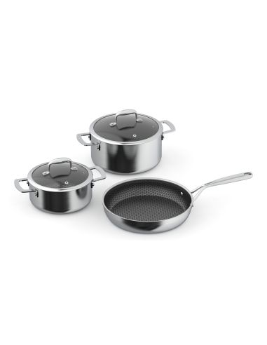 INVISACOOK InvisaCookware Set – 3-Piece Cookware Set (1)