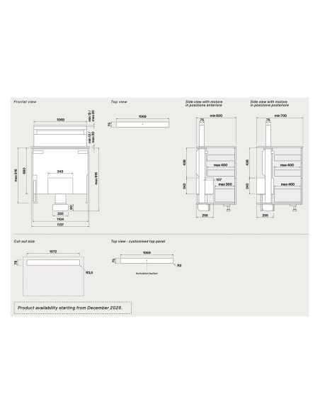 FALMEC Level Invisible 120cm Downdraft Cooker hoods (2)