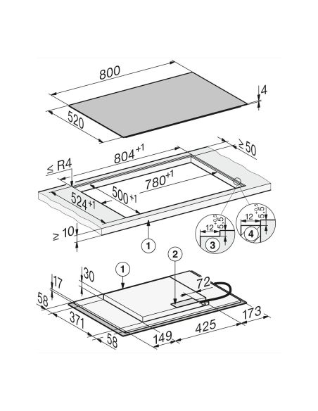 MIELE KM 8482 FL 80 cm 1 PowerFlex XL Induktiotasot (3)