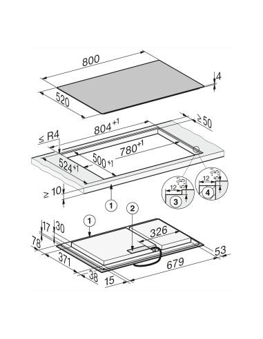 MIELE KM 8484 FL 80 cm 1 PowerFlex Flush