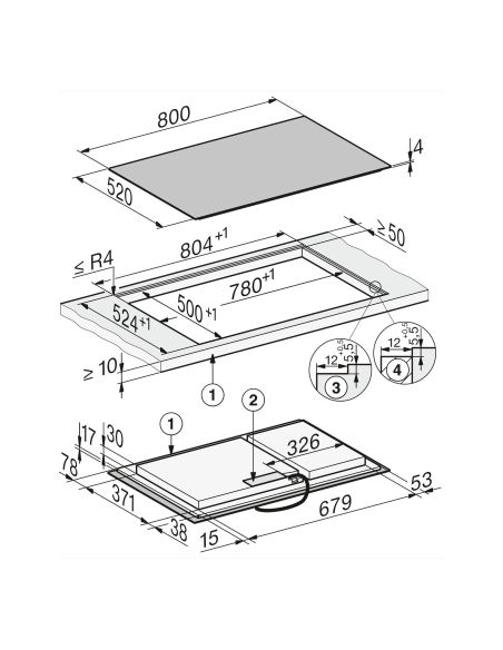 MIELE KM 8484 FL 80 cm 1 PowerFlex Flush