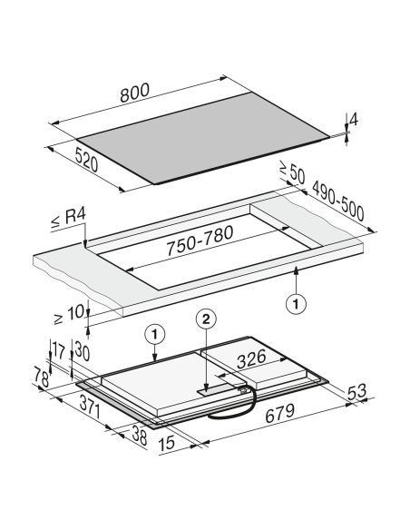 MIELE KM 8484 FL 80 cm induktsioonpliit PowerFlex XL