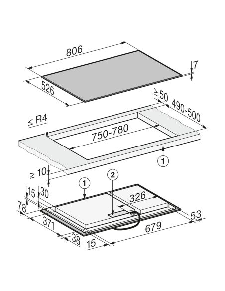 MIELE KM 8484 FR 80 cm induktiokeittotaso PowerFlex XL