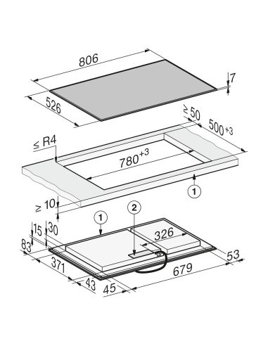MIELE KM 8585 FR 80 cm induktiokeittotaso PowerFlex M Sense rst-kehyksellä