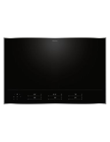 MIELE KM 8685 FR 80 cm ind. hob Full Surface M Sense & St. Steel Frame