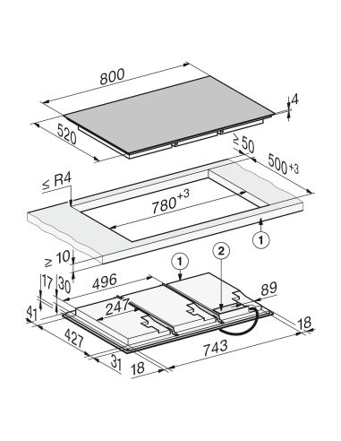 MIELE KM 8685 FL 80 см индукционная панель Full Surface M Sense