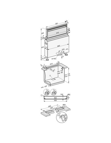 MIELE DAD 4370 Levantar Downdraft Hood Obsidian Black 90cm (6)