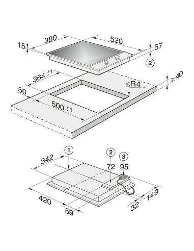 MIELE CS 1122 E ProLine 38 cm sähköliesitaso (2)