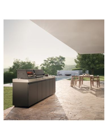 MIELE Ulkokeittiö 80cm Connected Gas Grill Dreams – Fire Pro L 4P laatikoilla