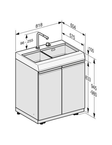 MIELE Outdoor kitchen 80cm Dreams – Wash L Outdoor Sink Module (2)
