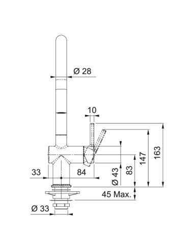 FRANKE ACTIVE J Kitchen Taps With extractable hose spray