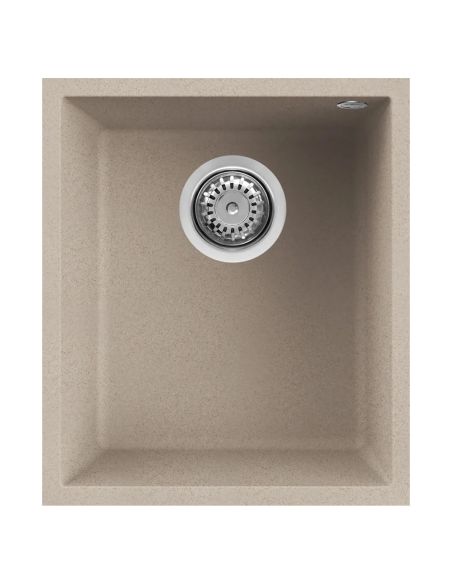 ELLECI QUADRA 100 U 34x40cm Sottotop Alt paigaldatav kunstkivi komposiit Köögivalamu