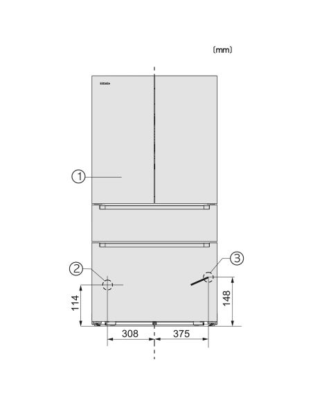 MIELE KFFD 6867 FrenchDoor külmik-sügavkülmik Obsidian Black