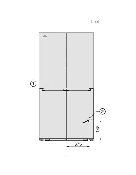 MIELE KFFD 6741 FrenchDoor холодильник CleanSteel
