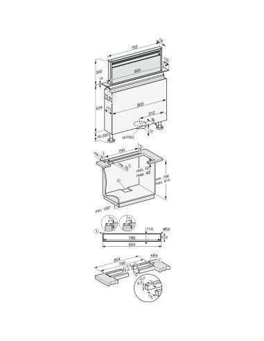 MIELE DAD 6880 Levantar Ambient õhupuhasti 80 cm