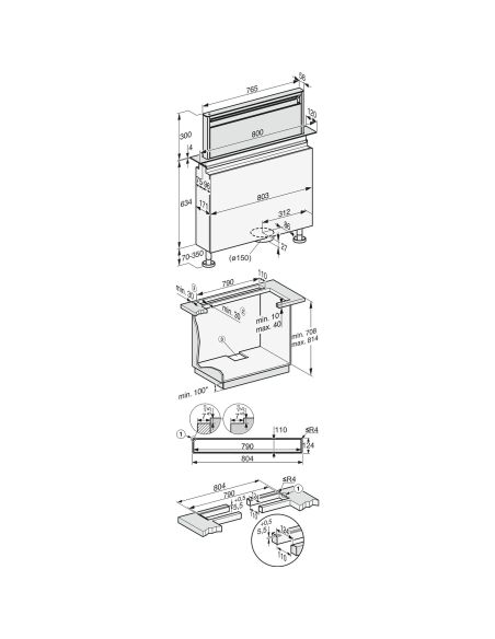 MIELE DAD 6880 Levantar Ambient liesituuletin 80 cm
