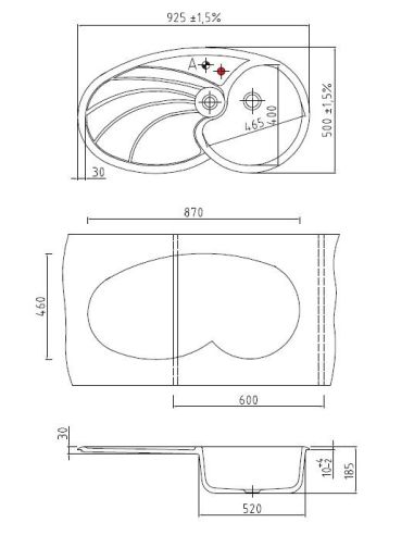 SystemCeram SIGMA 92 Ceramic Kitchen sink, Sample (4)