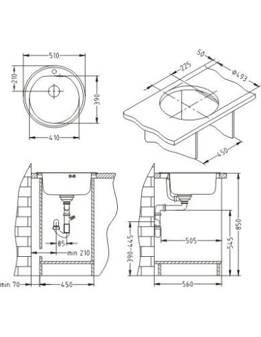 ALVEUS FORM 30 Круглая кухонная мойка (2)