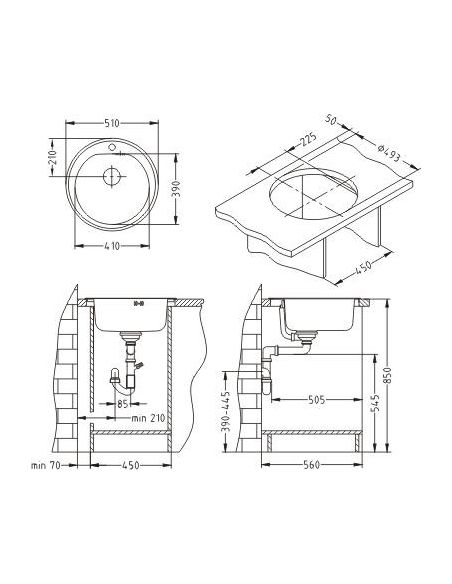 ALVEUS FORM 30 Круглая кухонная мойка (2)