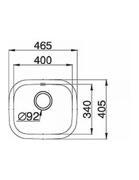 PYRAMIS KIBA SQUARE Stainless Steel Built-In Kitchen sink (2)