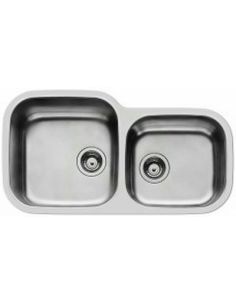 PYRAMIS DIONE (85X46) 2B Under mount Stainless Steel with two bowl Kitchen sink (1)