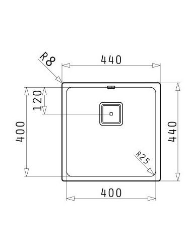 PYRAMIS LUME (40x40)1b Underlimmad/ Planmonterad RST diskbänk