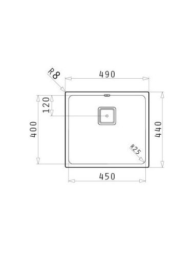 PYRAMIS LUME (45X40) 1b Planmonterad/ Underlimmad RST Diskbänk