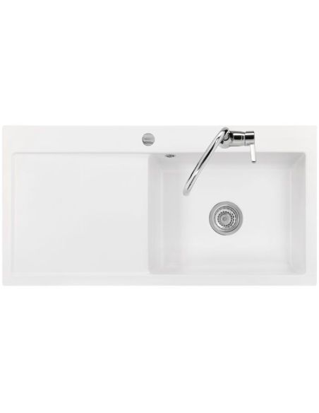 SYSTEMCERAM MERA 100SL F Flachmount  ceramic Kitchen sink (1)