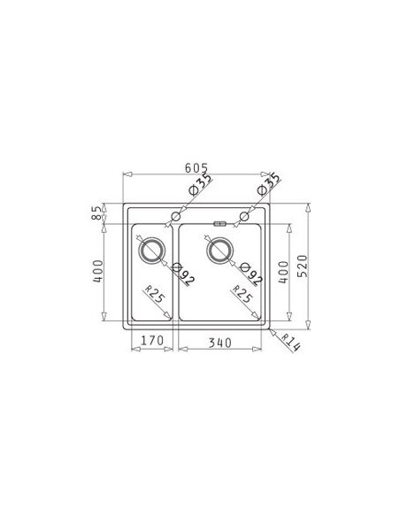 PYRAMIS PELLA (60,5x52) 11/2B R Flushmount