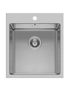 PYRAMIS ISTROS (40x40) 1B Stainless Steel Built-In Flushmount Kitchen sink (1)