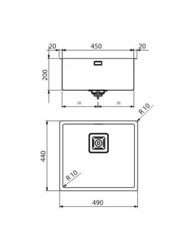 ARTINOX RADIUS 45 St.Steel Kitchen sink (2)