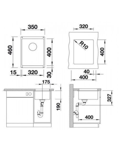BLANCO SUBLINE 320 Undermount